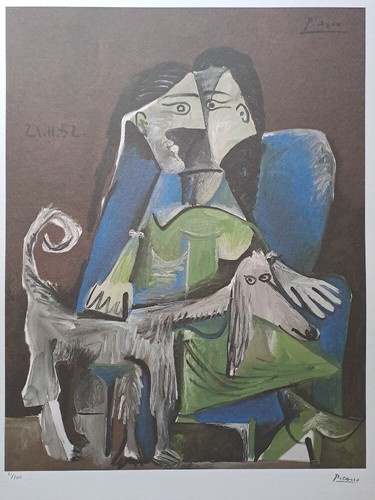 Pablo picasso signed woman - -,
