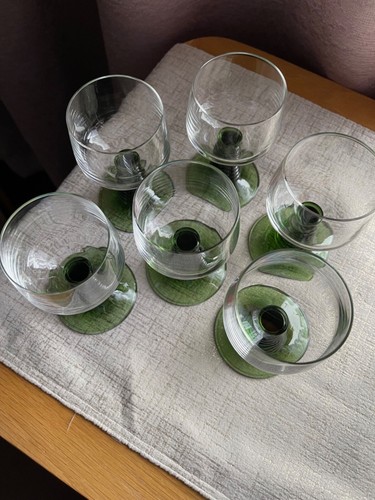 Coloured wine glasses - set, of