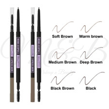 Maybelline Express Brow Ultra Slim  Eyebrow Pencil & Brush  *CHOOSE SHADE*
