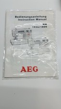 Manual for AEG NM 1600/1800 Sewing Machine