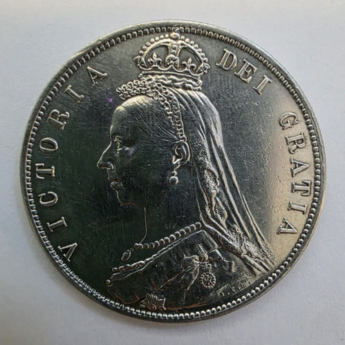 1887 victoria half crown coin - victoria,