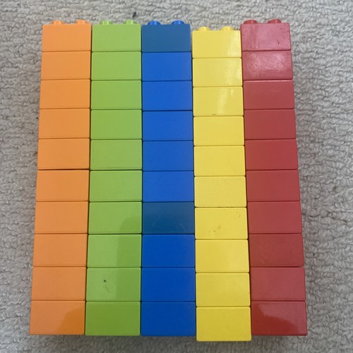 Duplo 2x2 stud bricks - 50,