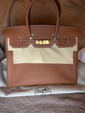 Gold Leather HERMÈS Birkin 35
