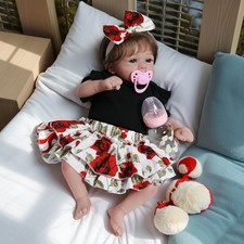 Realistic Real Life Reborn Baby Dolls Vinyl Silicone Newborn Girl Doll Adorable