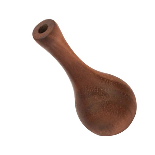 Decorative walnut wood vase - walnut,