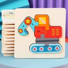 Kids wooden animal - animal, 3d