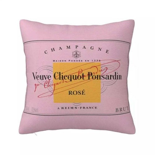 Veuve clicquot rose cushion - veuve,