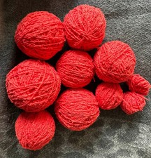 Recycled Boucle Yarn Wool Coral 300g