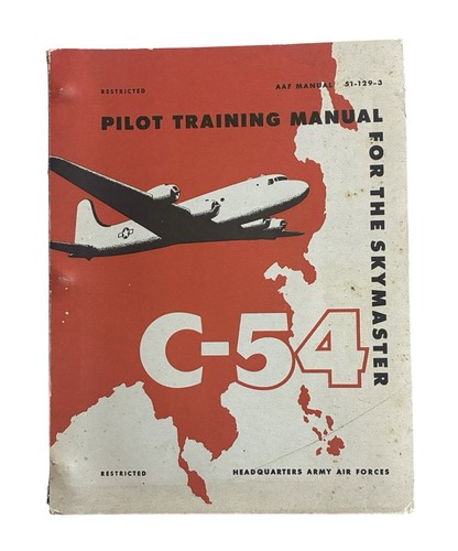 Pilot training manual 54 - training, c-54