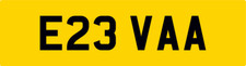 EVA OLD PRIVATE CAR REG NUMBER