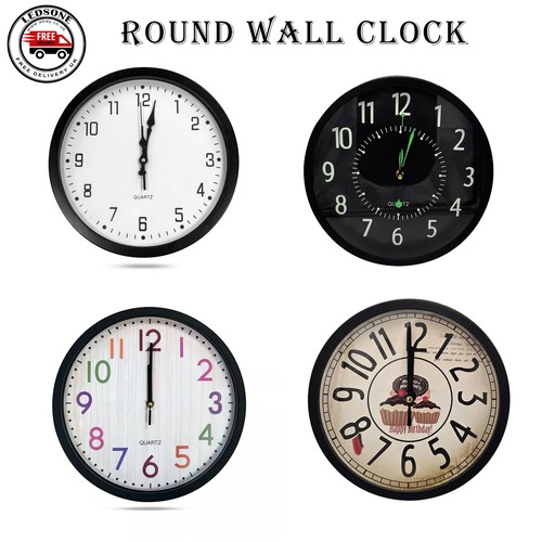 Round wall clock simple - wall,