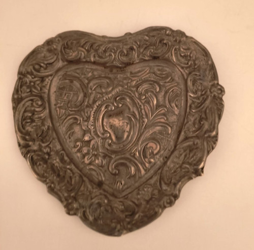 Sterling silver antique - , heart