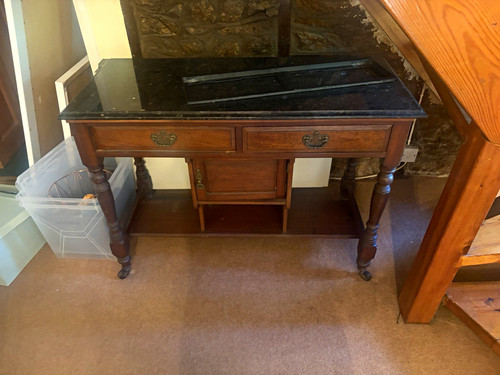 Antique serving table - , marble