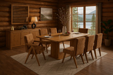 Zoey 8-Piece Light Oak Finish