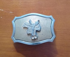 Cowboy Saddle Metal Belt Buckle