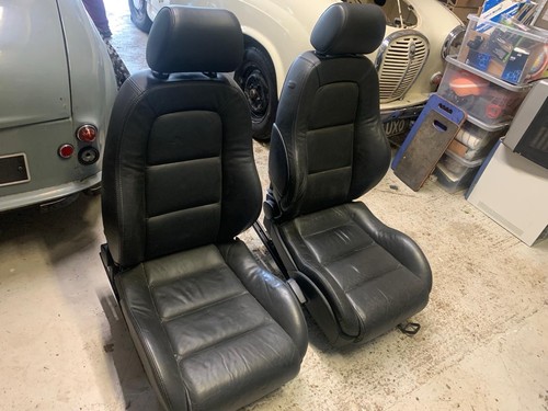 Audi black leather - audi, seats