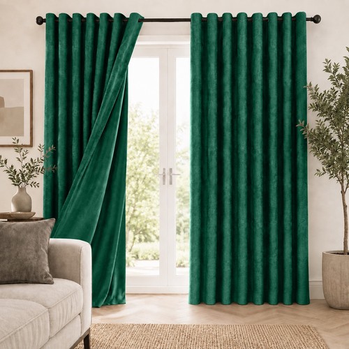 Plush velvet curtains - plush,