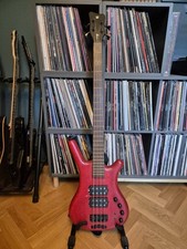 WARWICK GPS CORVETTE $$ 4-STRING BASS IN BURGUNDY RED, Flamed Maple Top, 