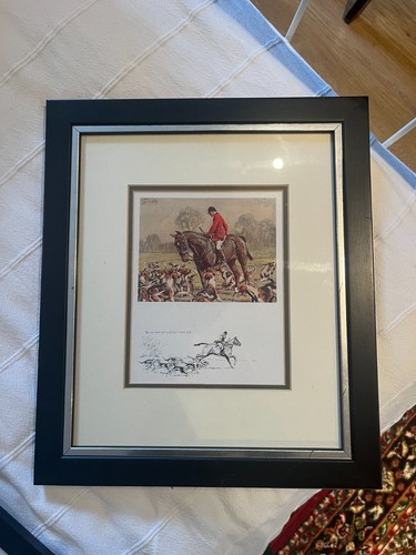 Hunting scene painting print - hunting,