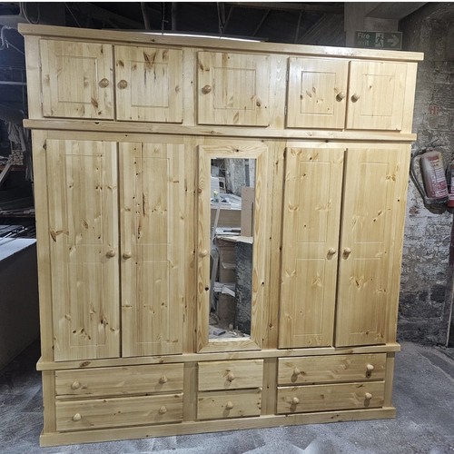 Handmade solid pine wardrobe - handmade,