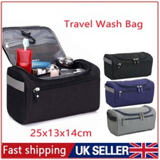 Mens Travel Wash Bag Hanging Toiletry Large Capacity Shaving Gym Makeup Bag
