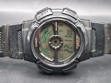 Casio AE-1100W-1B Men's World Time LCD Digital Quartz Resin Watch WR100M 45mm
