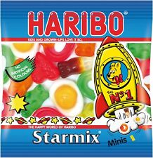 Haribo Starmix Mini Bags Full Box Of 100 Gummy Jelly Sweets
