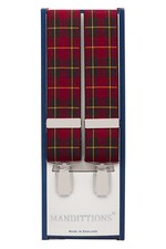 Red Tartan Suit Trouser Braces