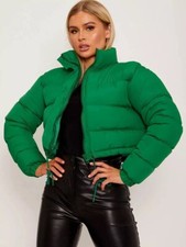 Women Cropped Puffer Coat