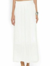 Women Ladies Flared Jersey Maxi Skirt Long Plain Stretch Turn Up Waist Plus Size