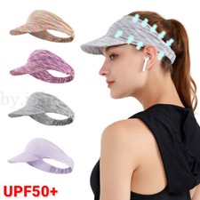 Women Sun Visor Cap Elastic Sports Hat Empty Top Baseball Portable Beach Hat
