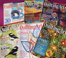 6 issues of QUILTING ARTS