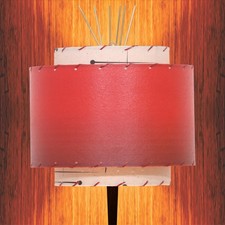 Mid Century Modern Lamp Shade / 3 Tier Fiberglass 2582