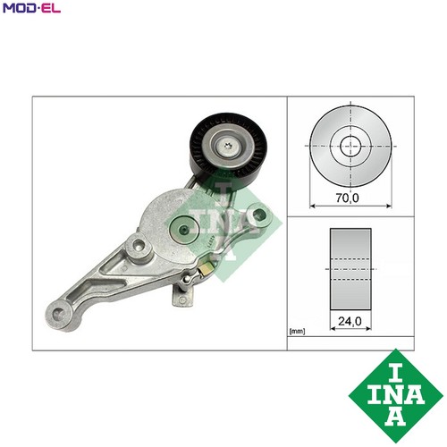 Belt tensioner vribbed - tensioner,