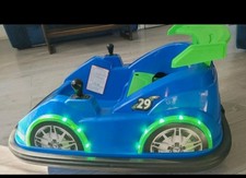 Blue And Green Bumper Car