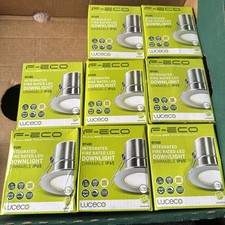 Downlights x8 Pcs Luceco 3000k 5W Led IP65 EFtype 450 Useful Lumens warm white 