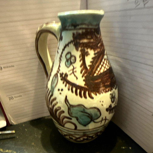 Ceramic dragon floral pattern - ceramic,
