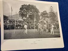 trimmed bookplate  circa 1911   GRASMERE SPORTS  20/15 CM  POLE JUMP LEAP  b