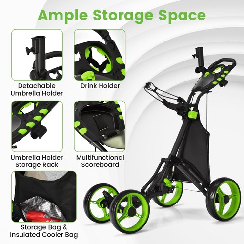 Folding wheels golf push - folding,