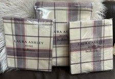 ORIGINAL LAURA ASHLEY KINROSS GRAPE SUPER KING DUVET COVER / 2 X PILLOWCASES