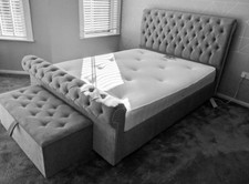 New Sleigh Scroll Bed Frame