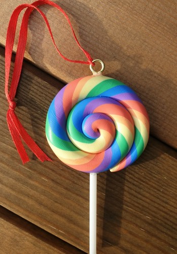 Fimo lollipop christmas - lollipop,