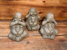 STONE GARDEN SET OF 3 HAPPY