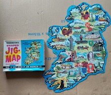 Vintage Shaped Jigmap JigsawCollectable  Ireland Complete Very Good Condition