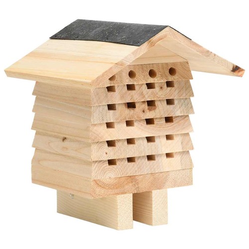 Solid firwood bee hotel - bee,