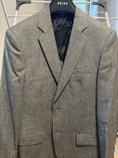Reiss Men’s Dogtooth Single Breasted Suit Size 38/32