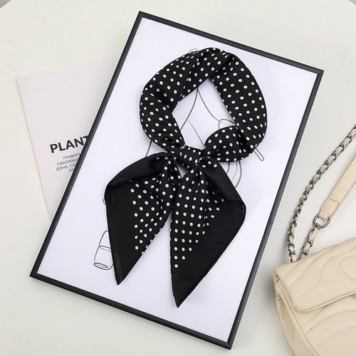 Polka dot silk scarf - silk,
