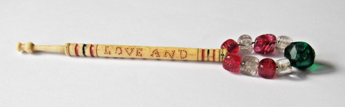 Vintage turned bovine bone - turned,