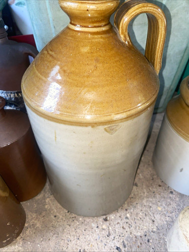 Stoneware jug glossy glaze - stoneware,