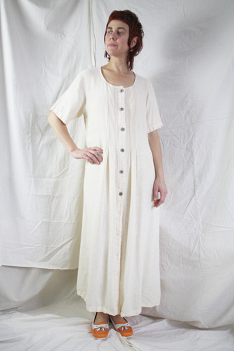 1980s buttercream linen - buttercream,